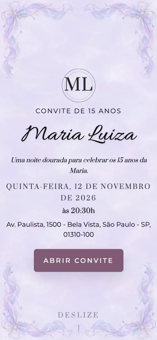 Capa do tema Aurora Lilás