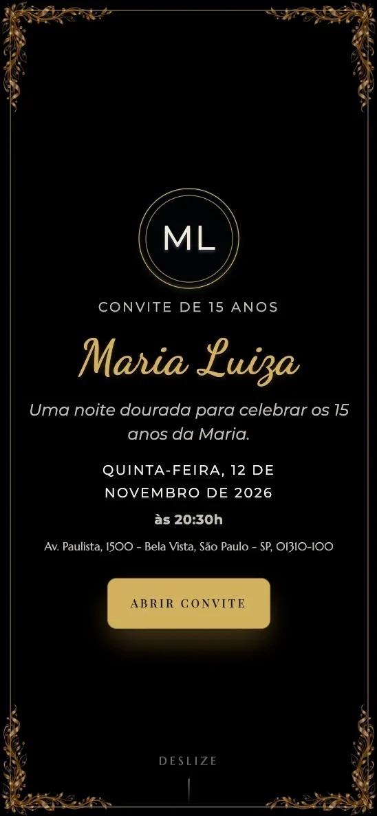 Capa do tema Noite Dourada